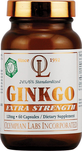 OLYMPIAN LABS: Ginkgo Biloba Extract 120mg 60 CAPS